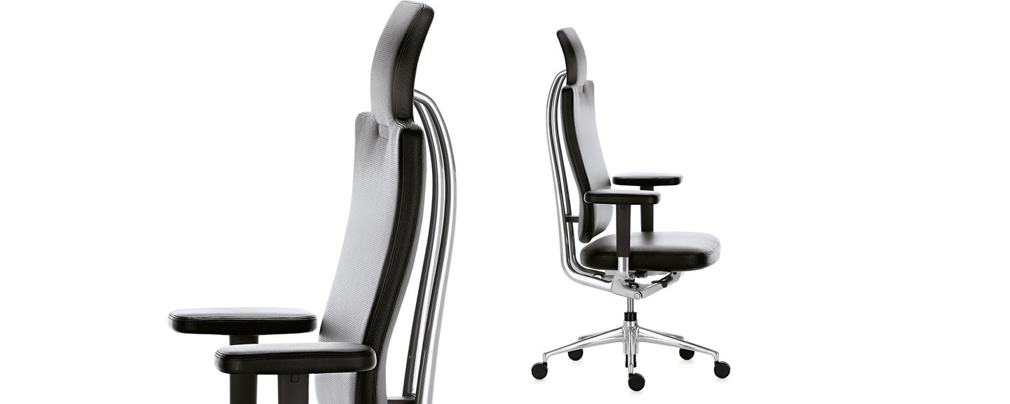 办公椅|现代真皮中班椅|办公家具|设计师家具|HeadLine 大班椅