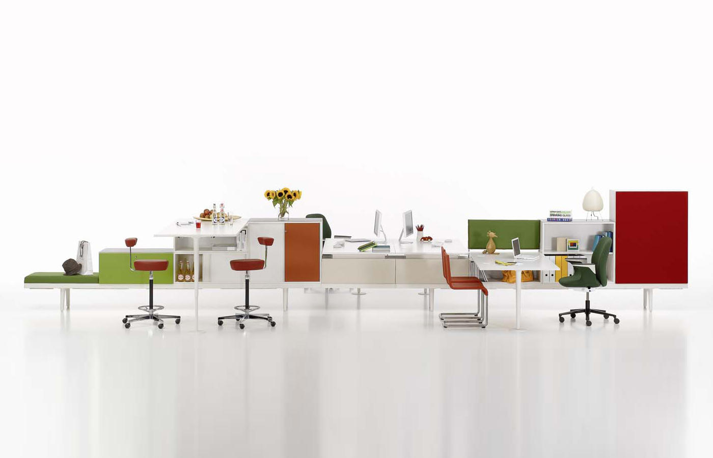 办公屏风|办公屏风系统|办公家具|设计师家具|Level 34 多功能台柜组合