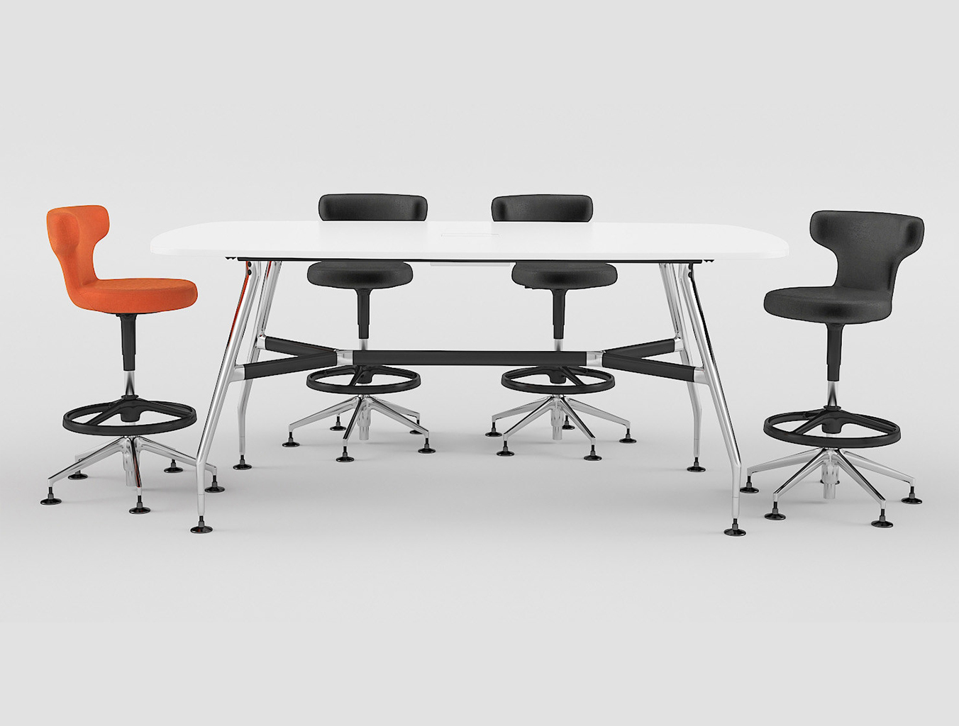 会议台|实木洽谈台|办公家具|设计师家具|Ad Hoc 高脚洽谈台