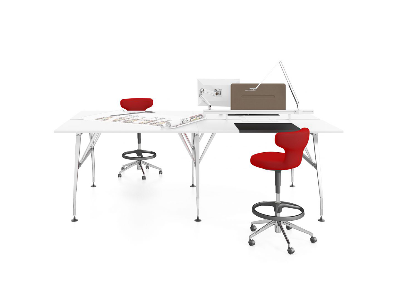 会议台|实木洽谈台|办公家具|设计师家具|Ad Hoc 高脚洽谈台