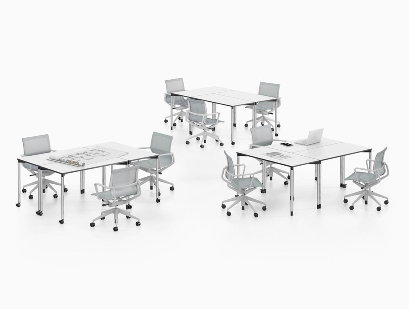 会议台|实木会议台|办公家具|设计师家具|Map 多拼会议台