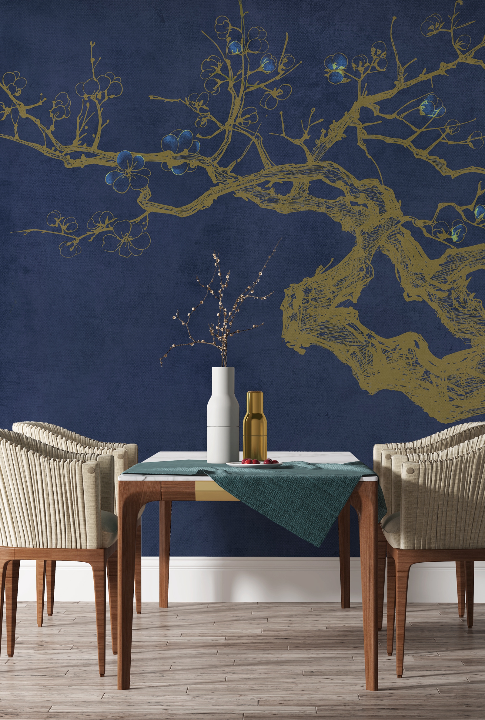 创意家具 - 附件|装饰画/墙饰|办公家具|设计师家具|梅Ⅱ-原创定制壁画