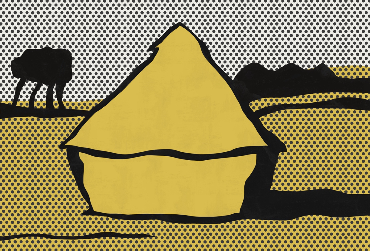 [创意家具 - 附件|装饰画/墙饰|办公家具|设计师家具|谷堆-原创定制壁画]