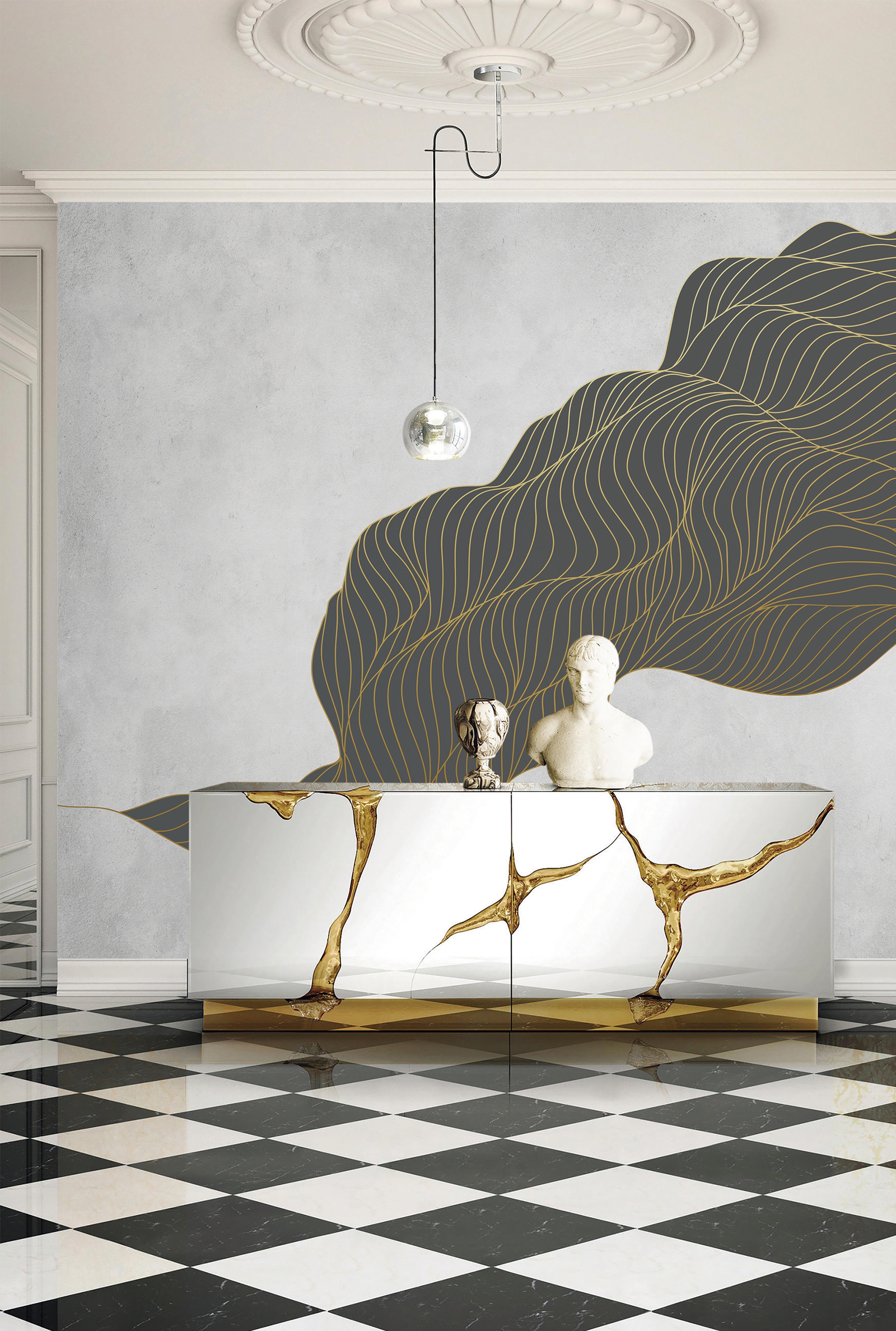 创意家具 - 附件|装饰画/墙饰|办公家具|设计师家具|维度-原创定制壁画