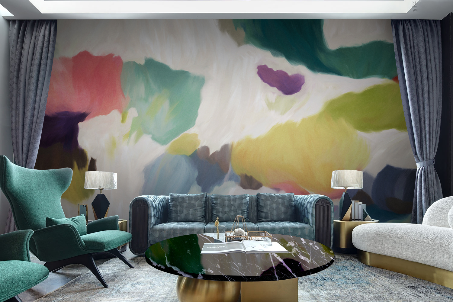 创意家具 - 附件|装饰画/墙饰|办公家具|设计师家具|听海-原创定制壁画