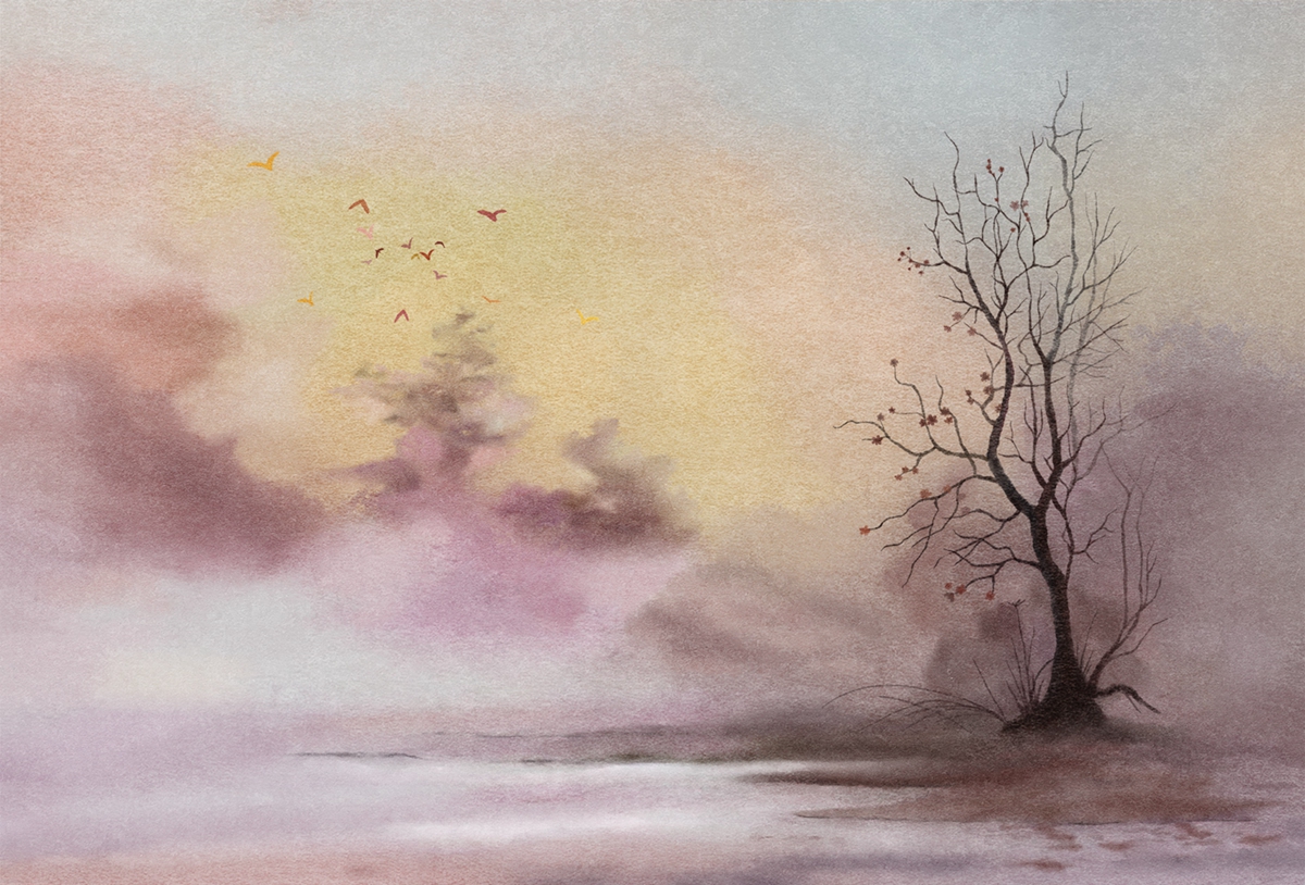 [创意家具 - 附件|装饰画/墙饰|办公家具|设计师家具|秋天风景-原创定制壁画]