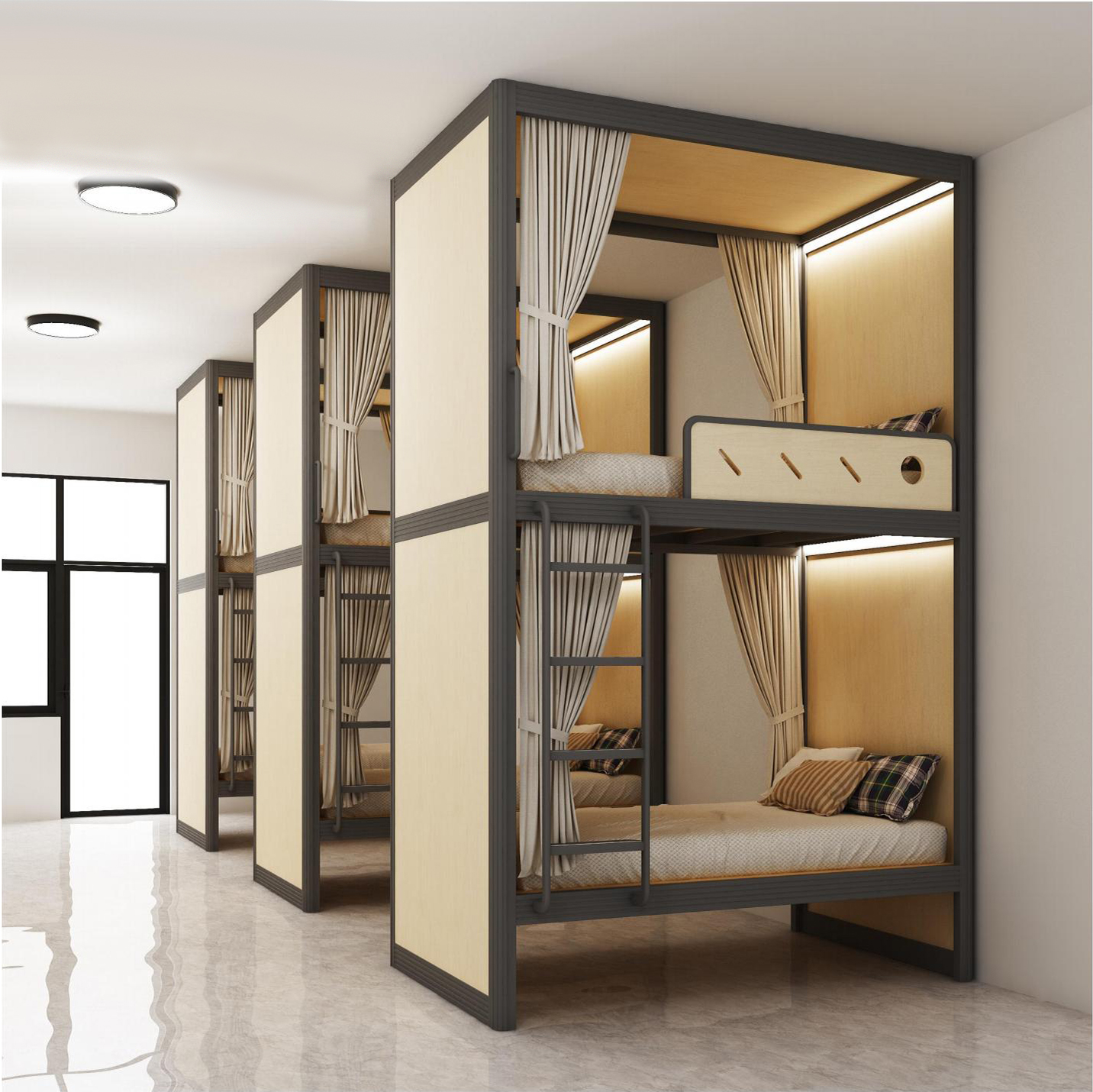 [公寓床|公寓床|办公家具|设计师家具|双层公寓床]