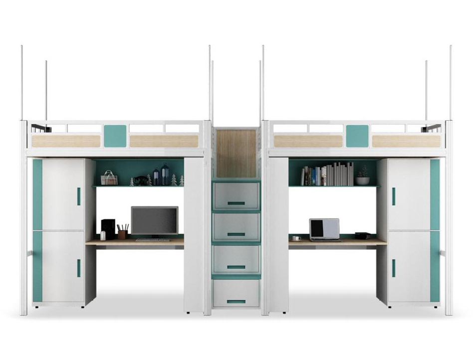 [公寓床|公寓床|办公家具|设计师家具|学生双层组合公寓床]