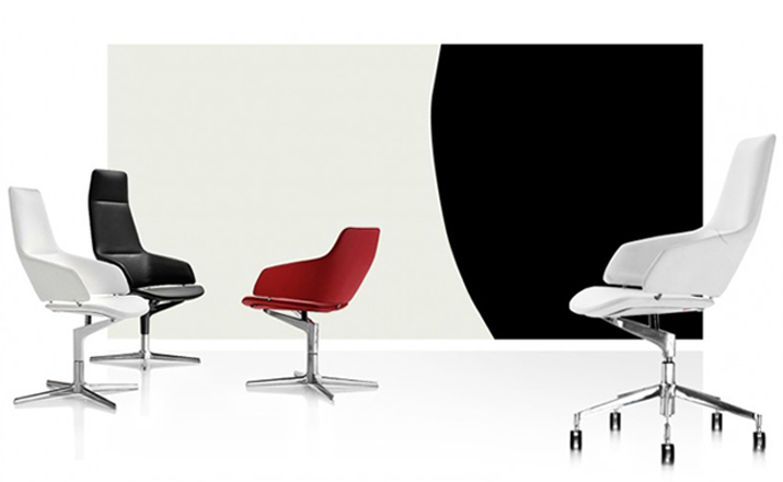办公椅|现代真皮中班椅|办公家具|设计师家具|阿斯顿办公椅