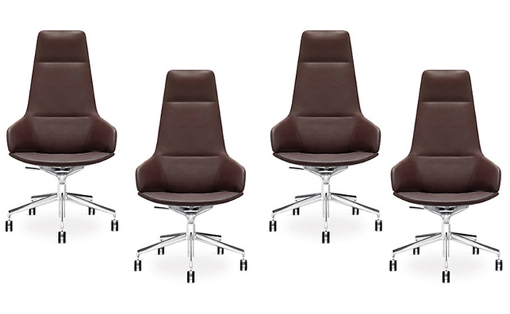 办公椅|现代真皮中班椅|办公家具|设计师家具|阿斯顿办公椅