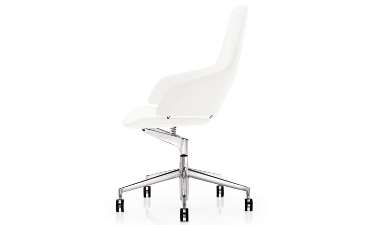 办公椅|现代真皮中班椅|办公家具|设计师家具|阿斯顿办公椅