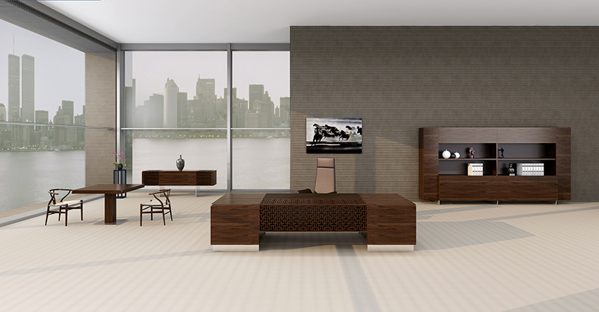 办公台|精品配套系列|办公家具|设计师家具|华夏