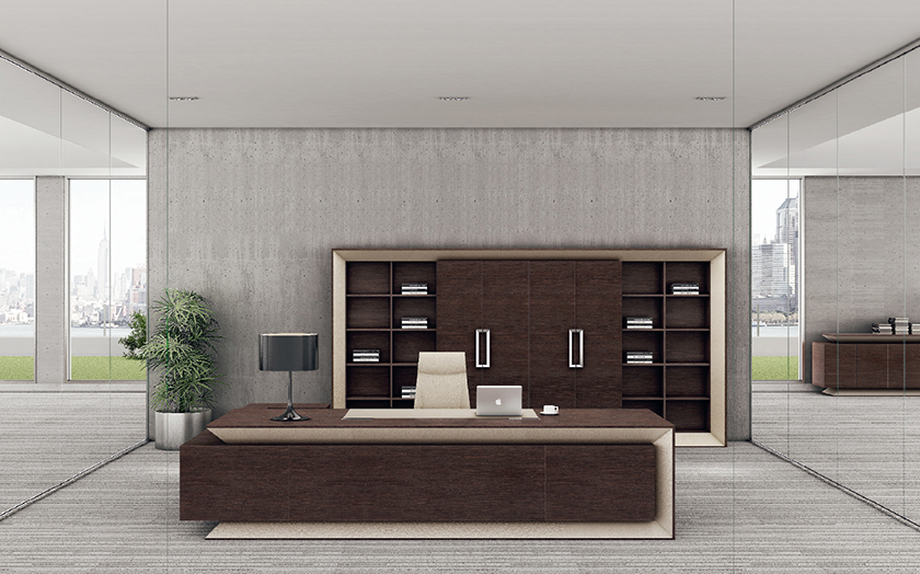 [办公台|经典大班台|办公家具|设计师家具|GELANG格朗]