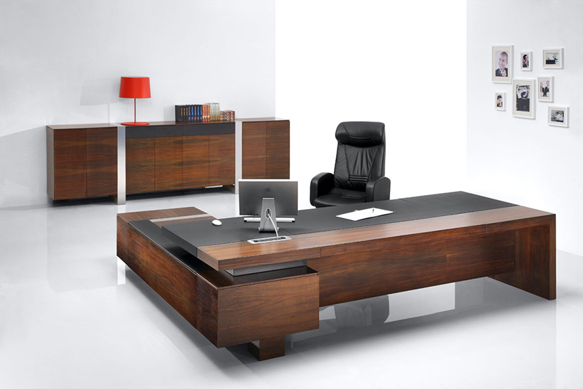 [办公台|经典大班台|办公家具|设计师家具|君睿]