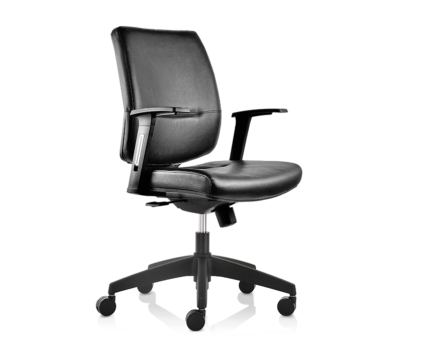 办公椅|现代真皮中班椅|办公家具|设计师家具|CG-E1067