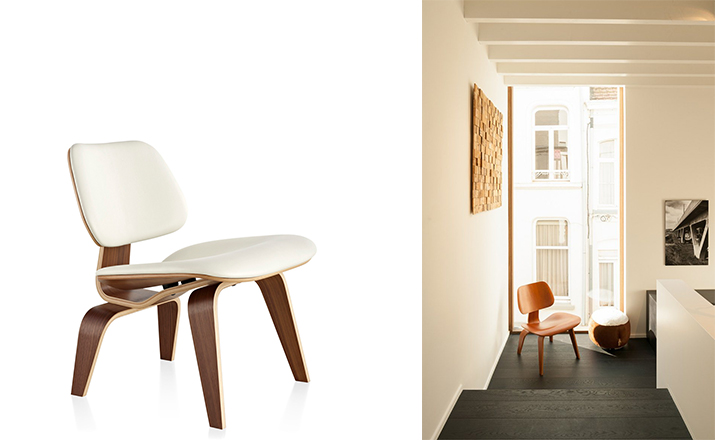 创意家具 - 坐具|休闲椅|办公家具|设计师家具|伊姆斯软垫木制休闲椅