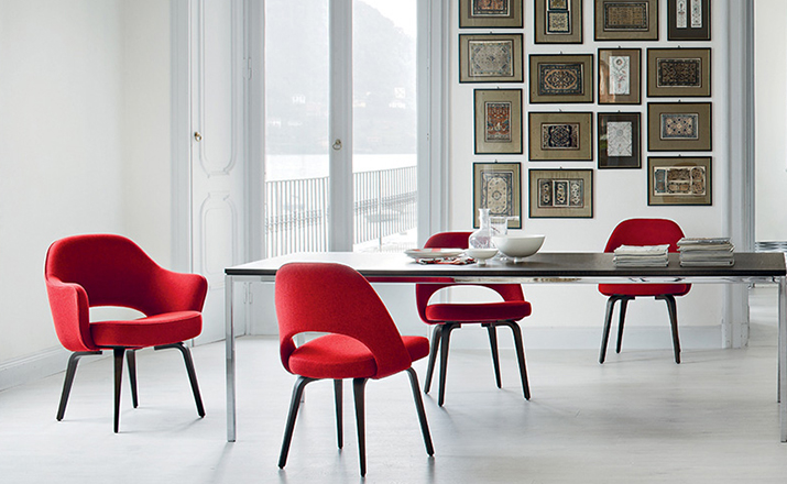 创意家具 - 坐具|餐椅|办公家具|设计师家具|沙里宁金属脚无扶手行政椅