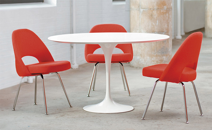 创意家具 - 坐具|餐椅|办公家具|设计师家具|沙里宁金属脚无扶手行政椅