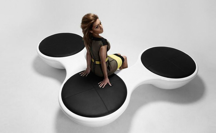 创意家具 - 坐具|长凳|办公家具|设计师家具|联合三座凳