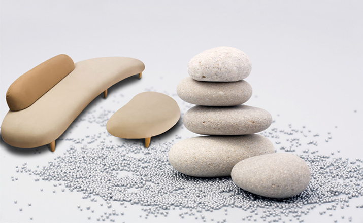 创意家具 - 坐具|吧椅/凳子|办公家具|设计师家具|自由脚踏（鹅卵石脚踏）