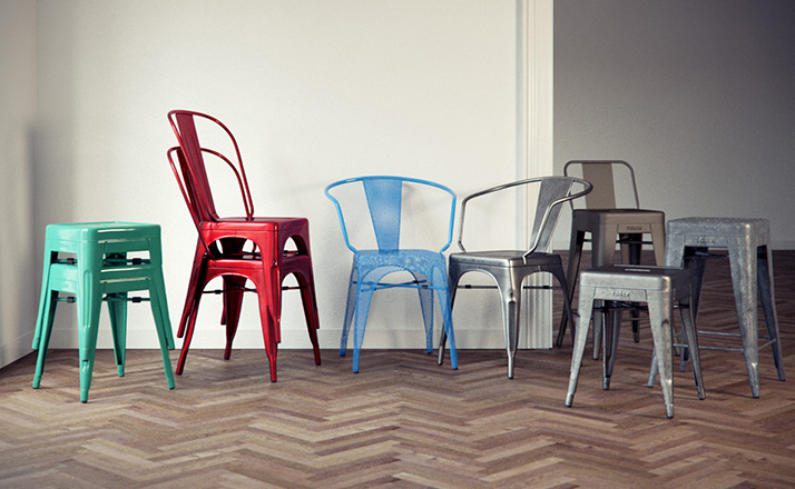 创意家具 - 坐具|餐椅|办公家具|设计师家具|tolix扶手椅