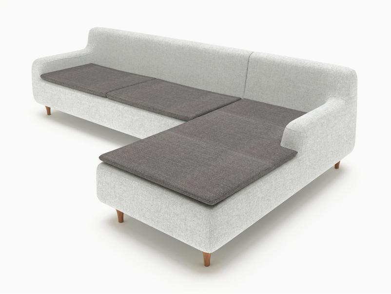 [创意家具 - 坐具|沙发|办公家具|设计师家具|埃特纳火山转角沙发]