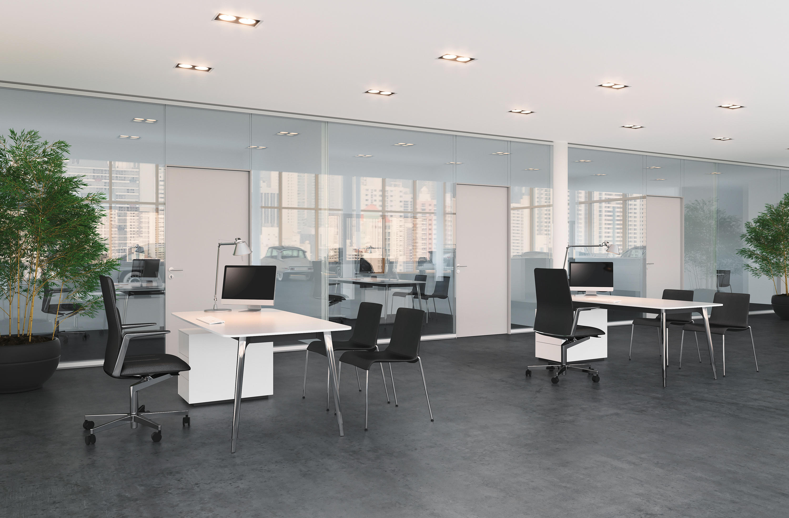 办公台|时尚中班台|办公家具|设计师家具|KEYPIECE MANAGEMENT DESK.独立班台