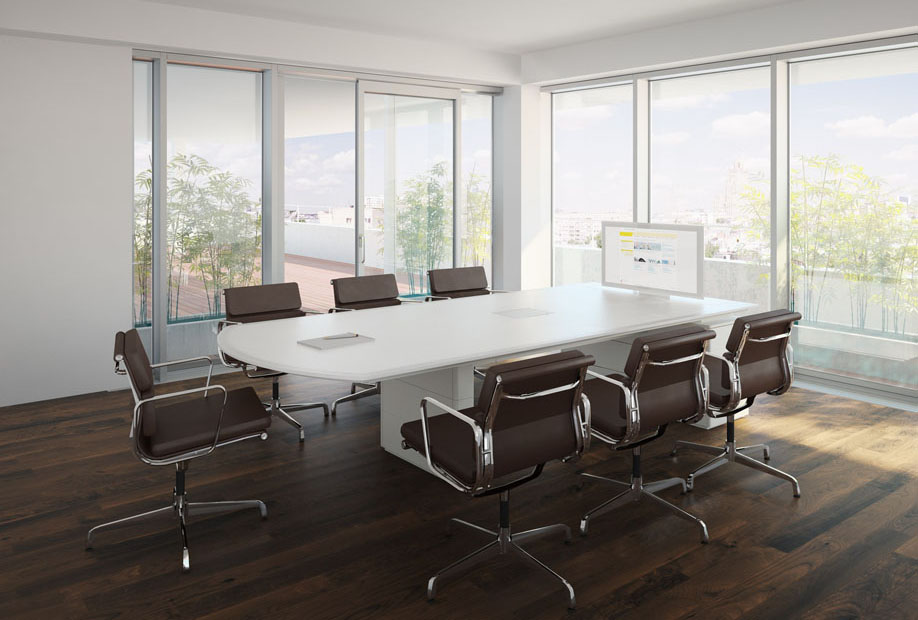 HUB视频系统|HUB视频应用|办公家具|设计师家具|X6视频会议系统桌