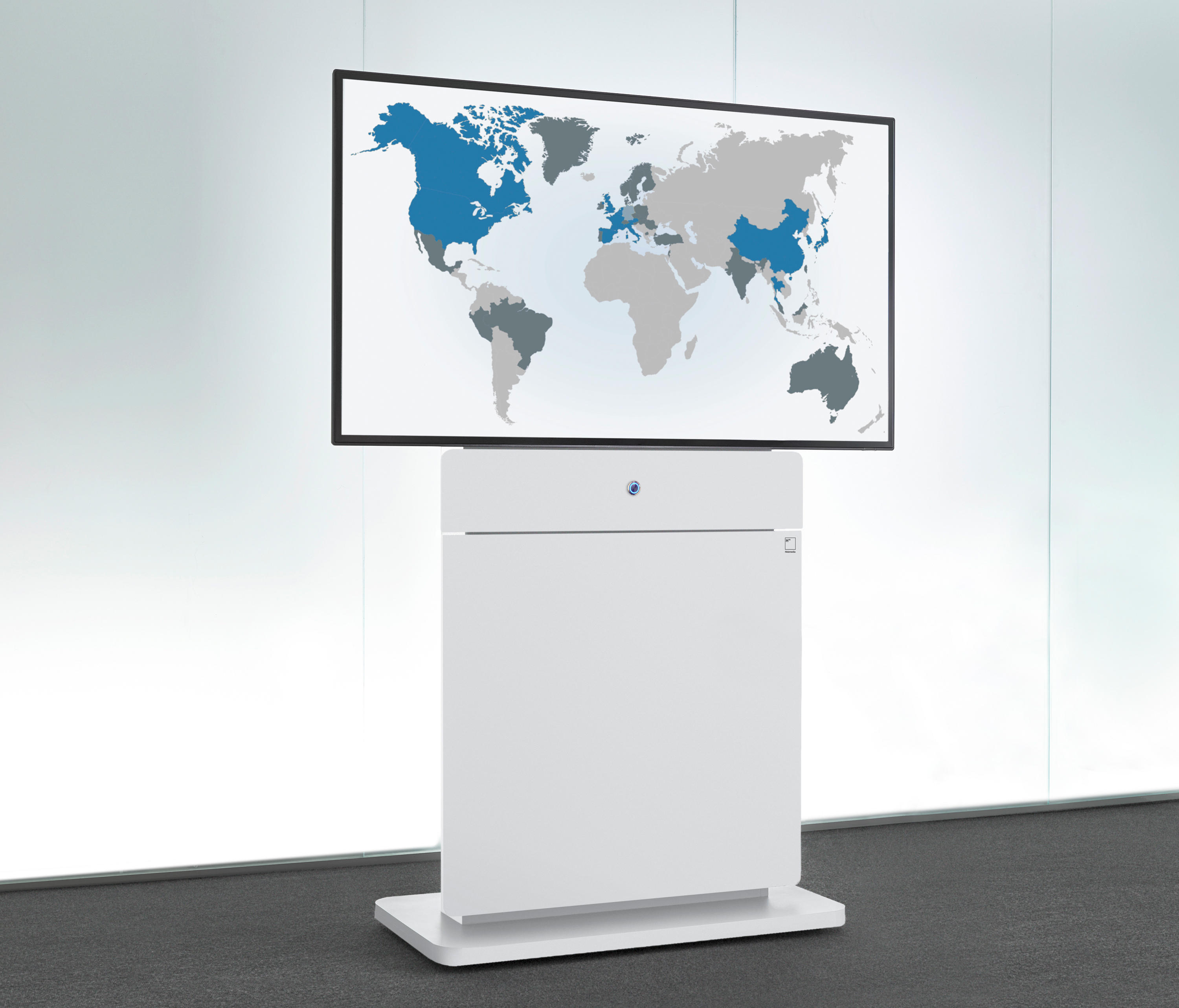 HUB视频系统|HUB视频应用|办公家具|设计师家具|W8视频会议系统桌