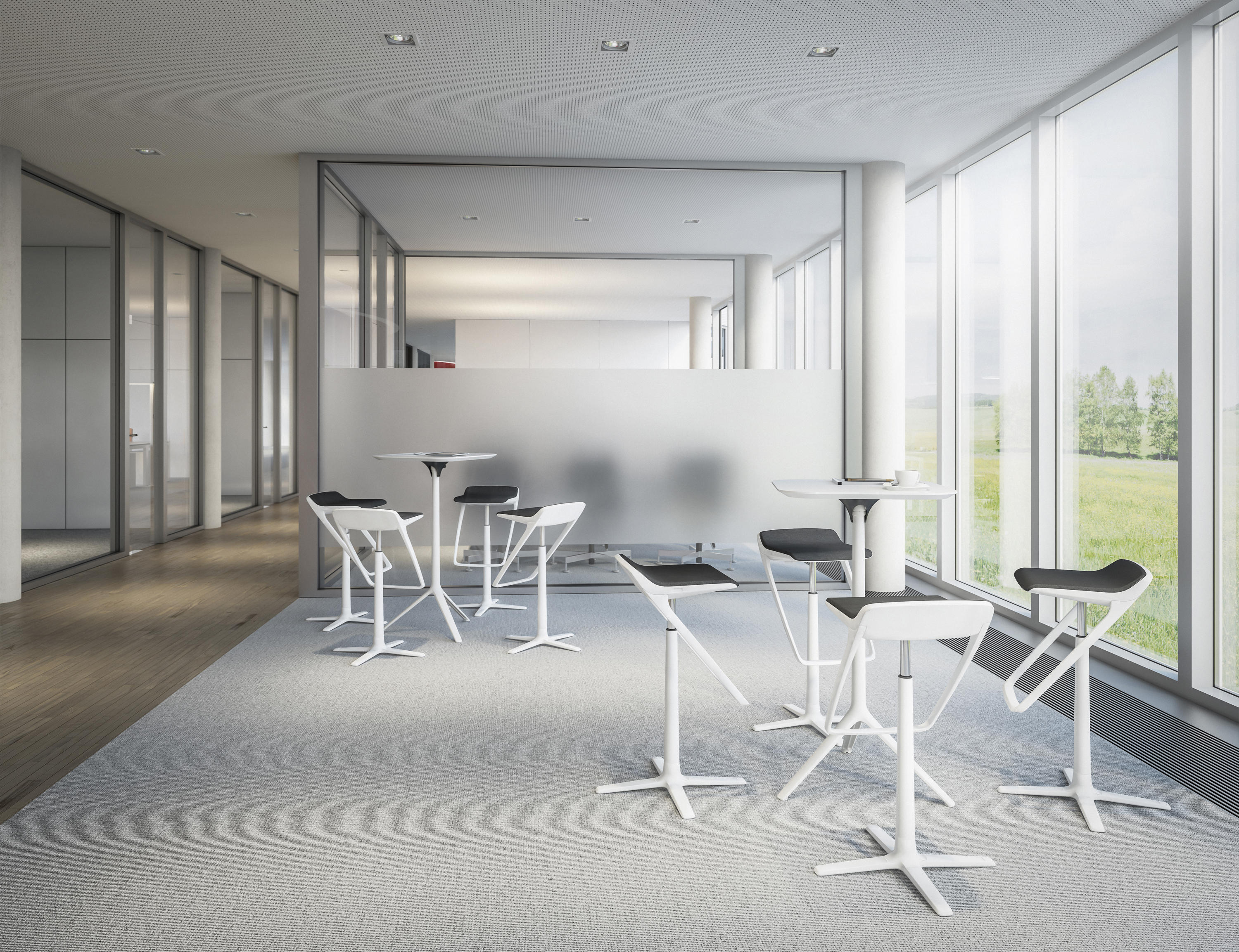 会议台|实木洽谈台|办公家具|设计师家具|方形高脚洽谈桌