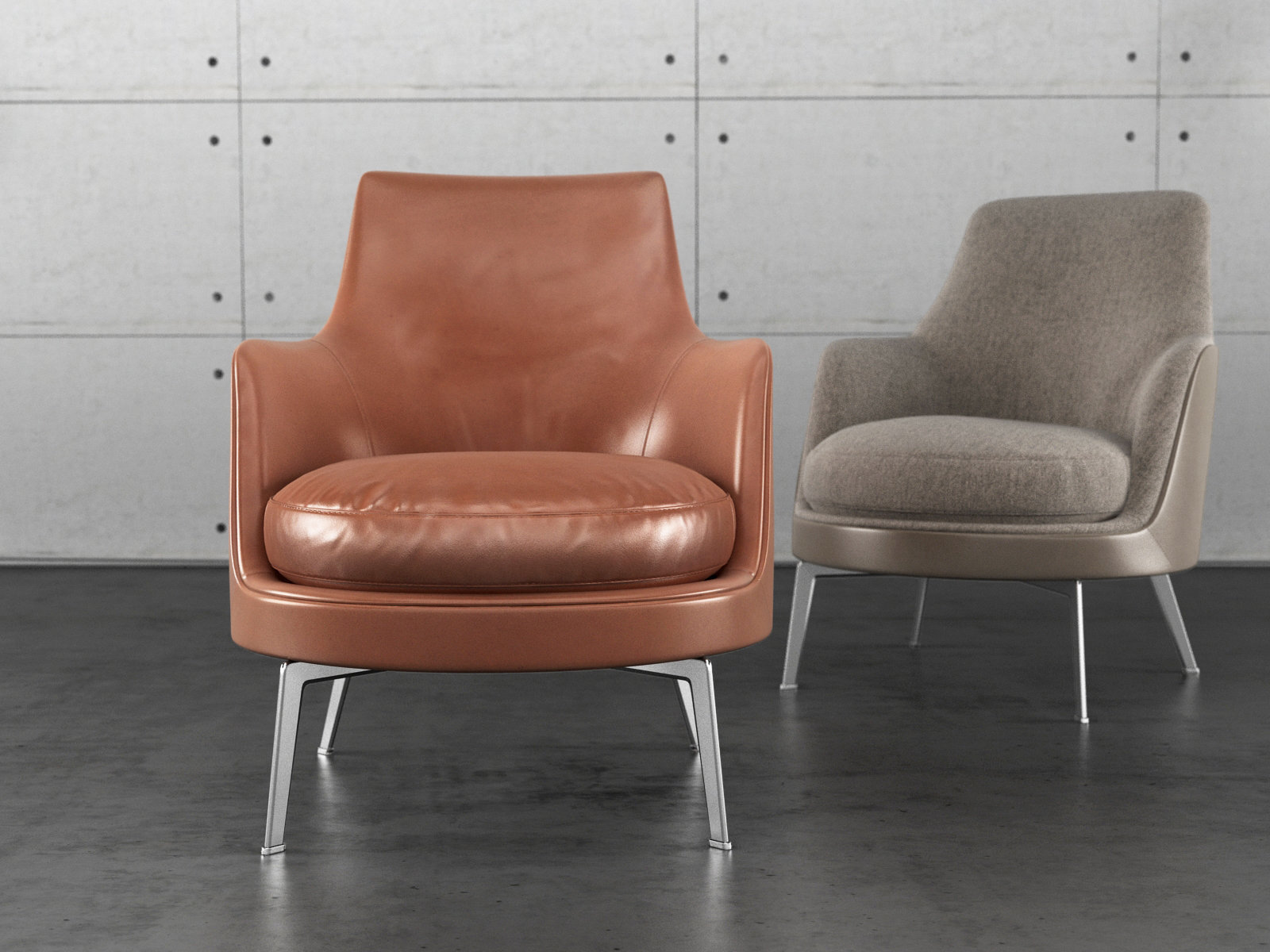 创意家具 - 坐具|休闲椅|办公家具|设计师家具|Guscio高软椅